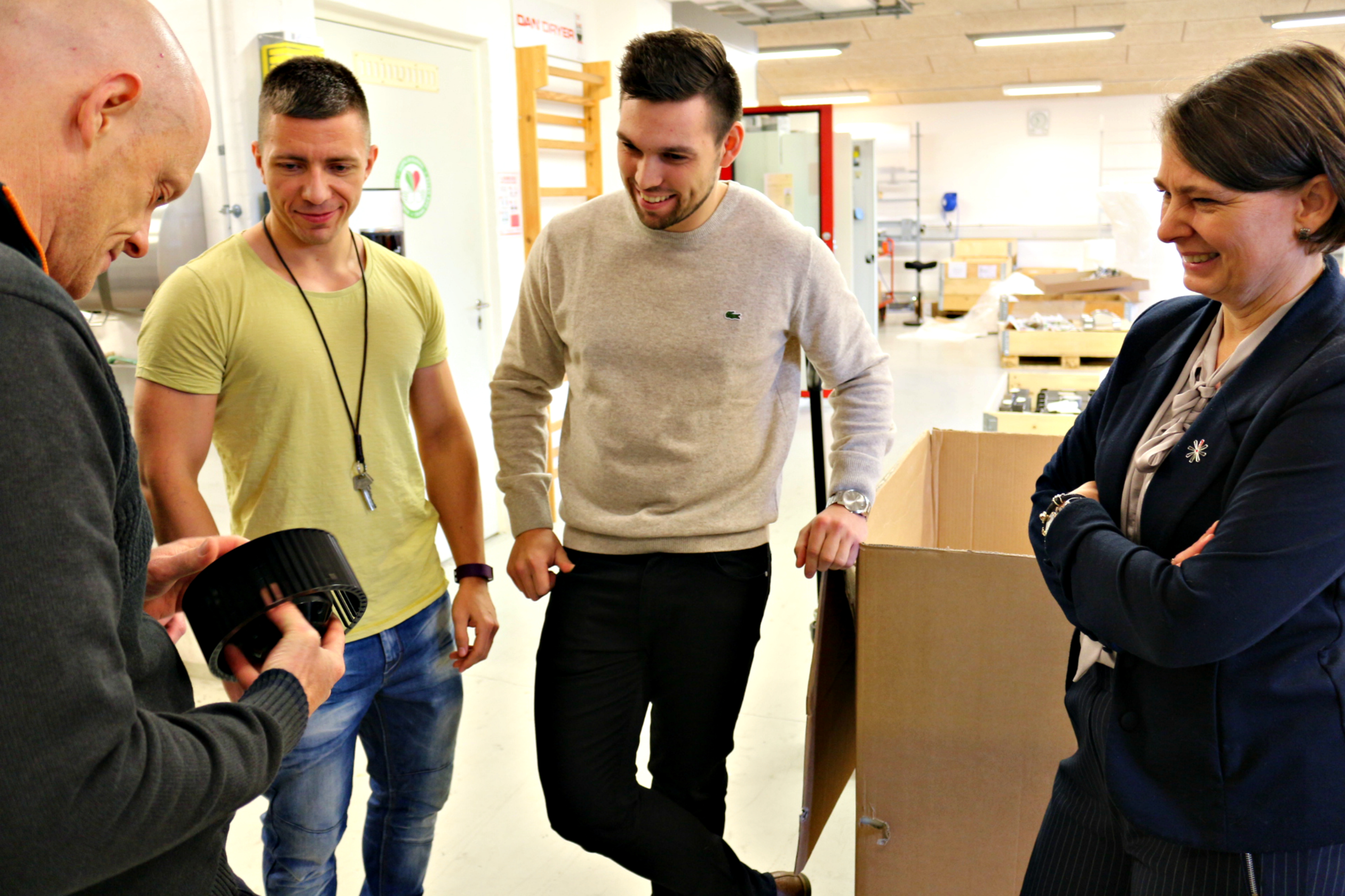 Students helping one company with green goals