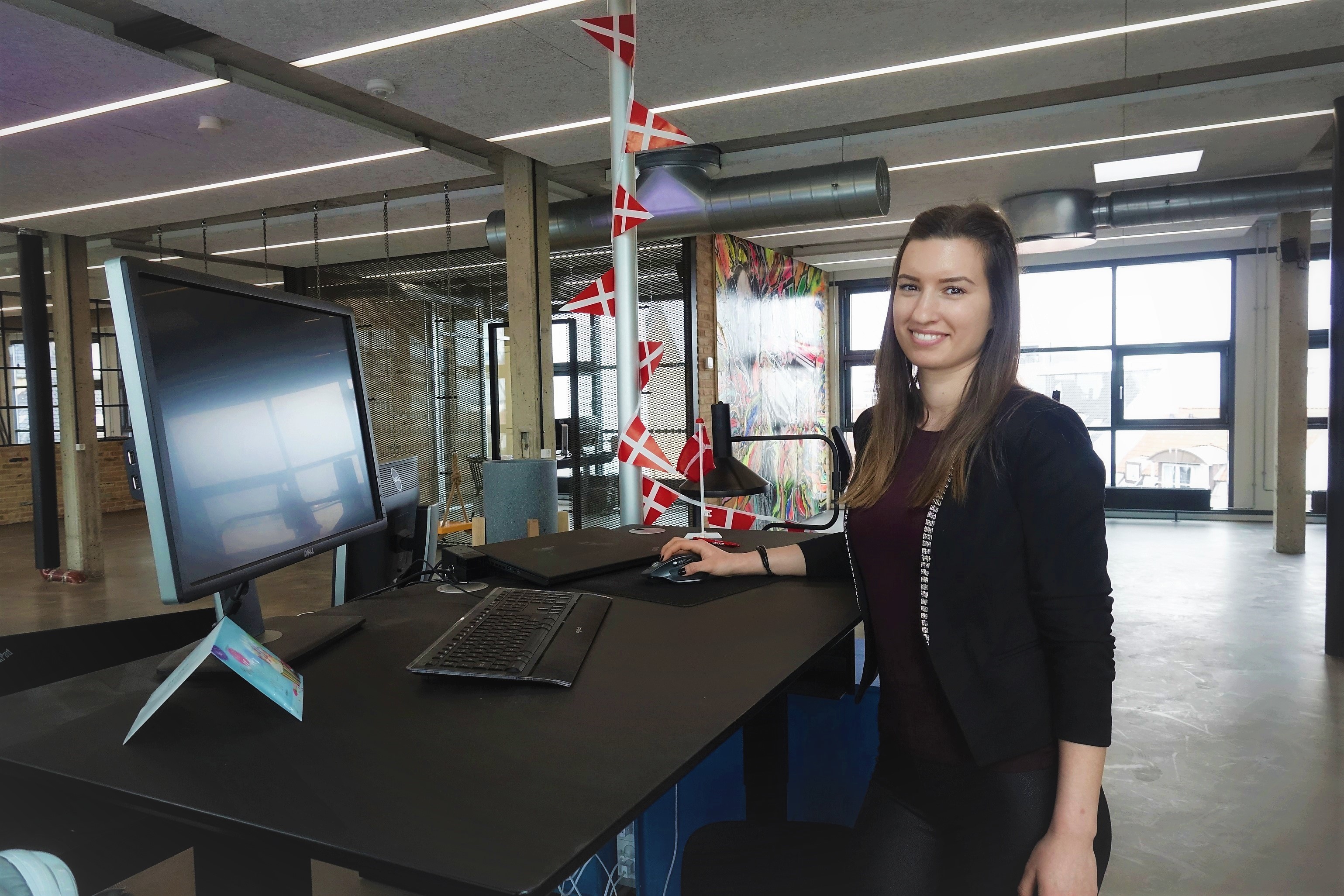 Student during her internship at AccuRanker